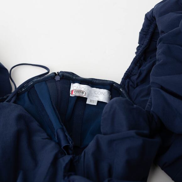 CAROLINE CONSTAS Reyna Navy Dress - Size XS - Picture 6 of 9